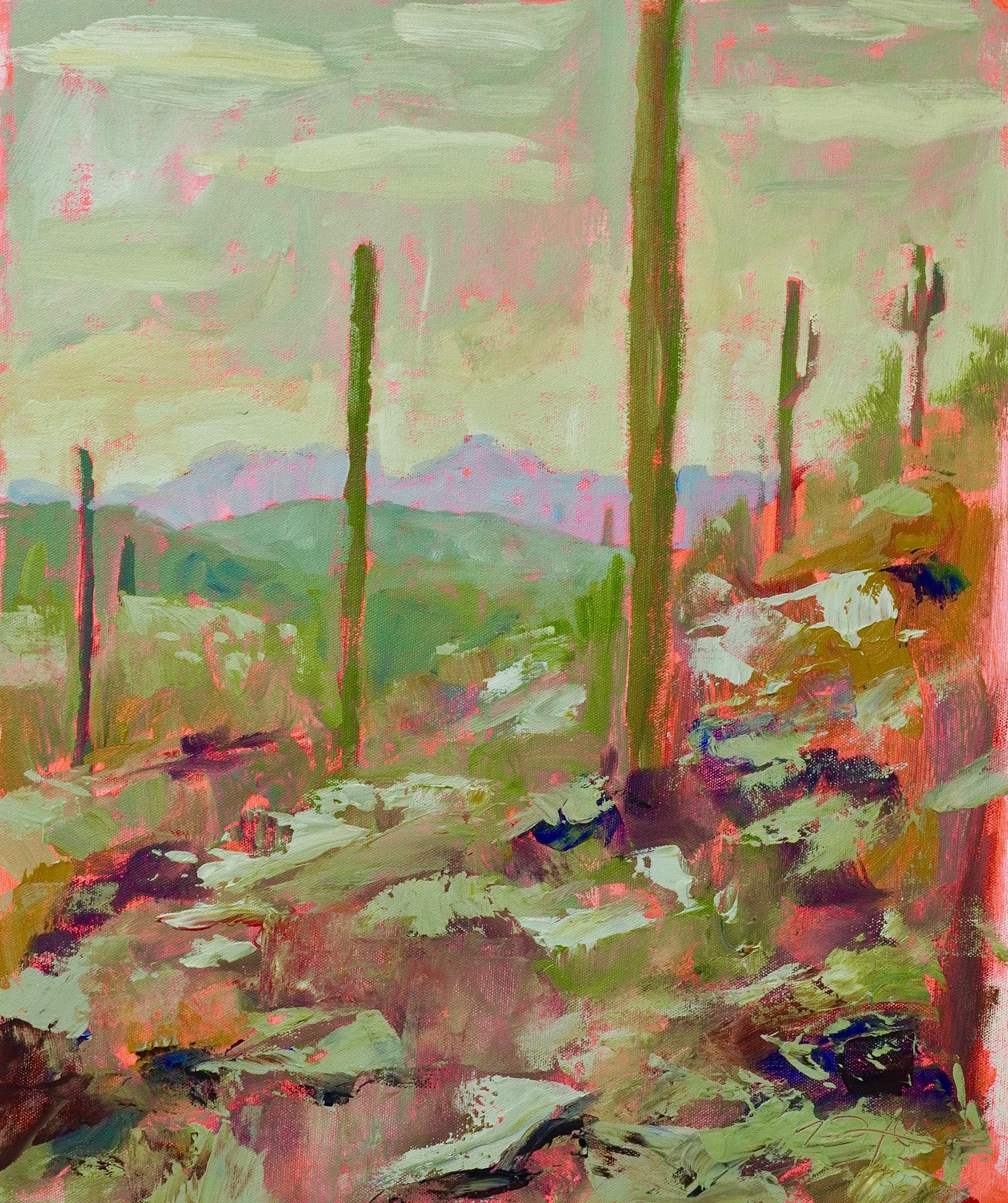 Stuck in the Desert - Acrylic