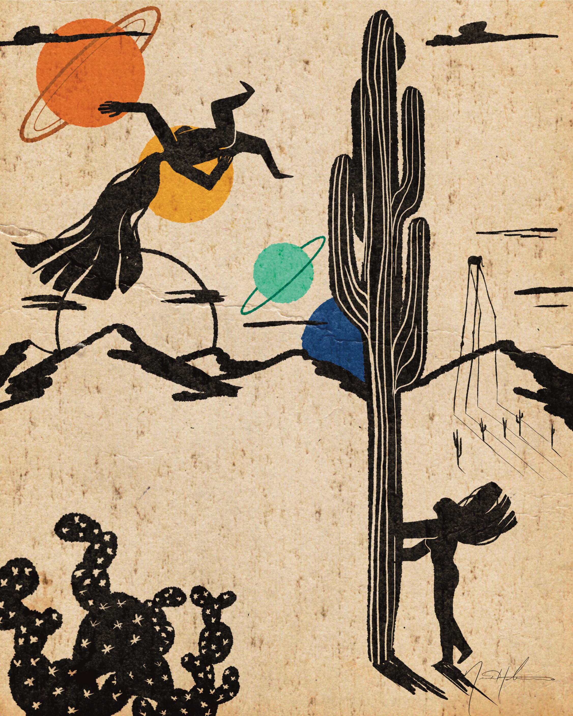 Surreal Desert Girls