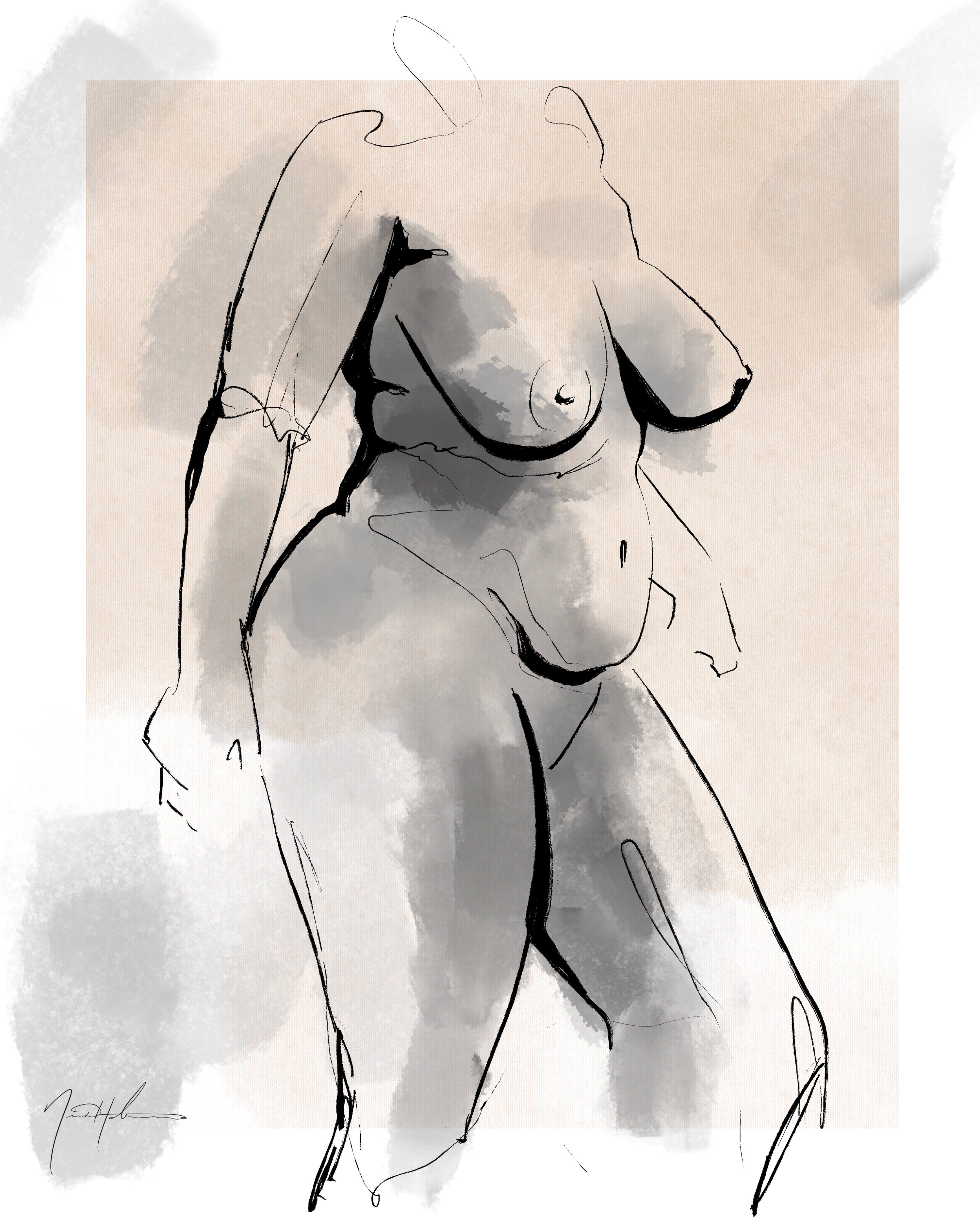 Beige Female Nude