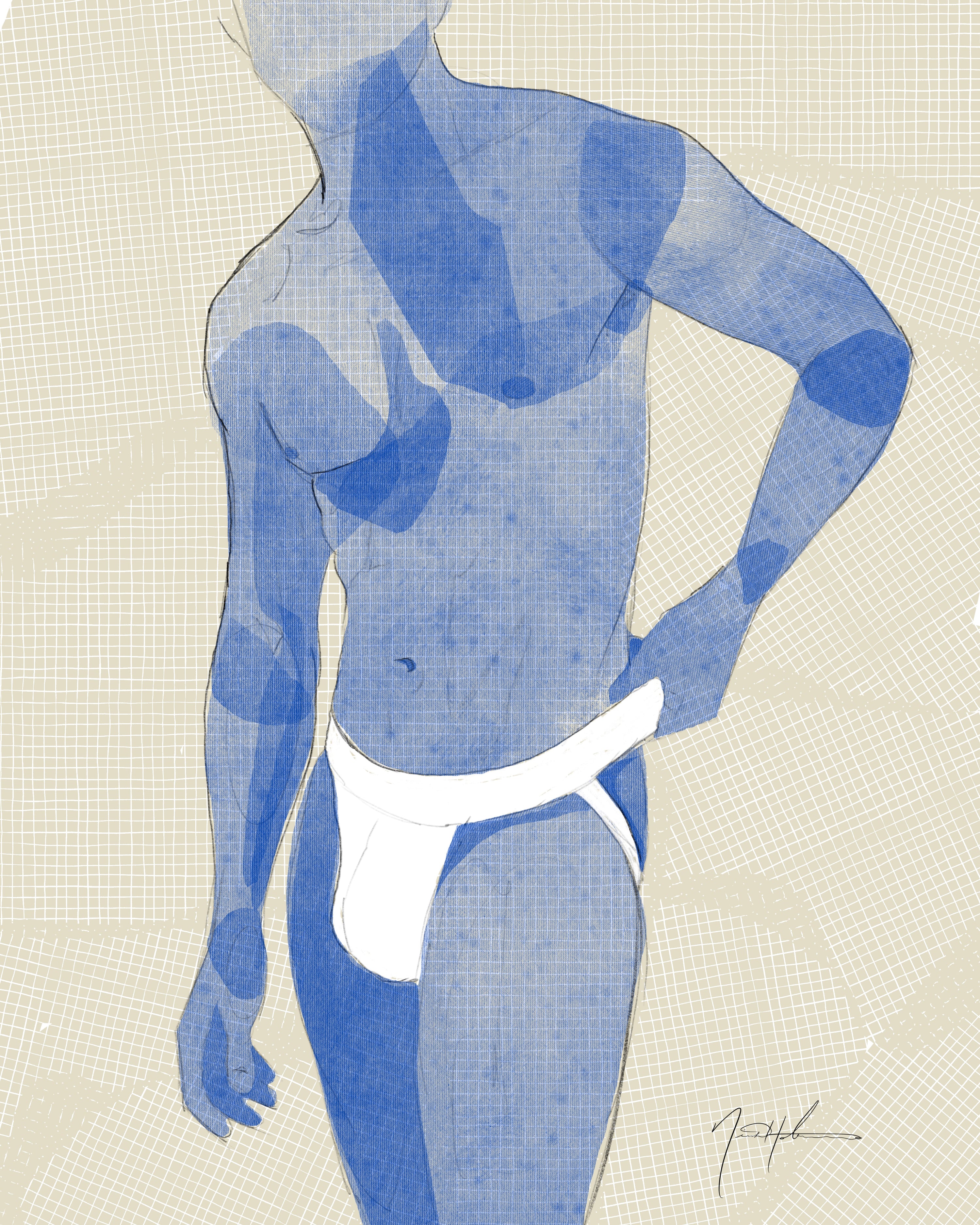 Blue Jock Boy