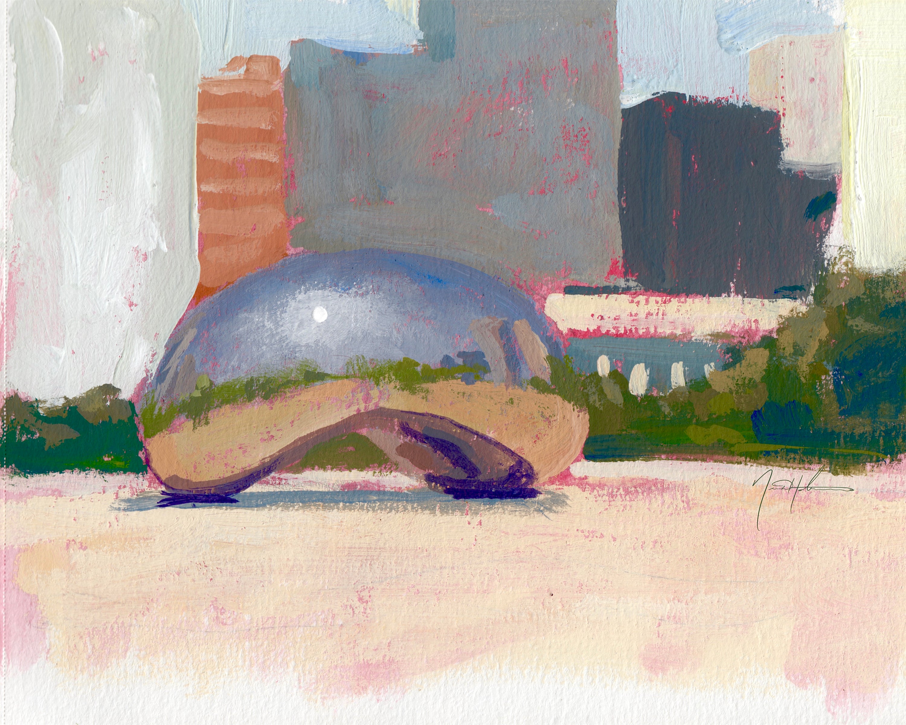 The Bean - Gouache