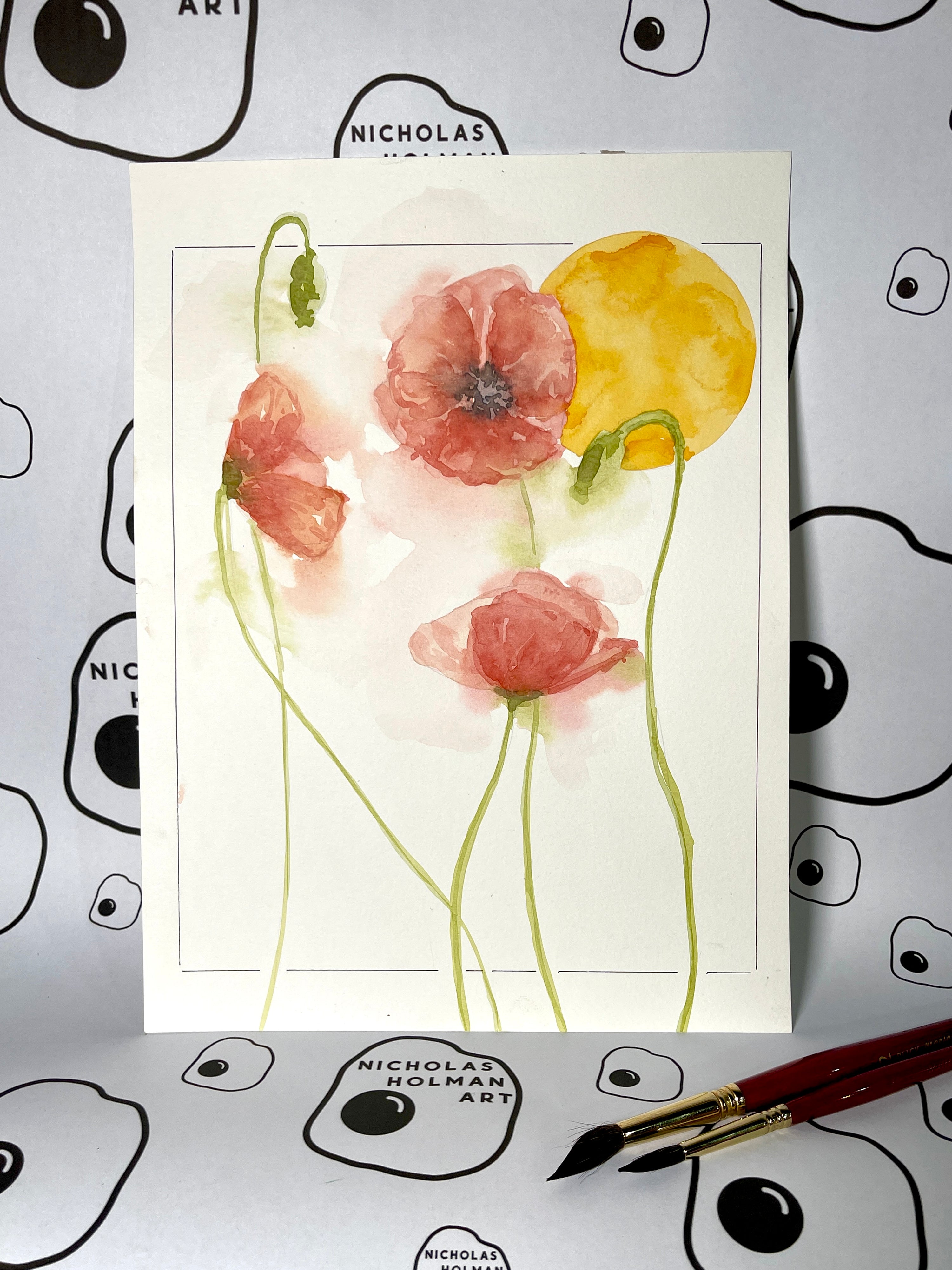 Chicago | Watercolor Poppies | 9/11/25 6:00-9:00pm
