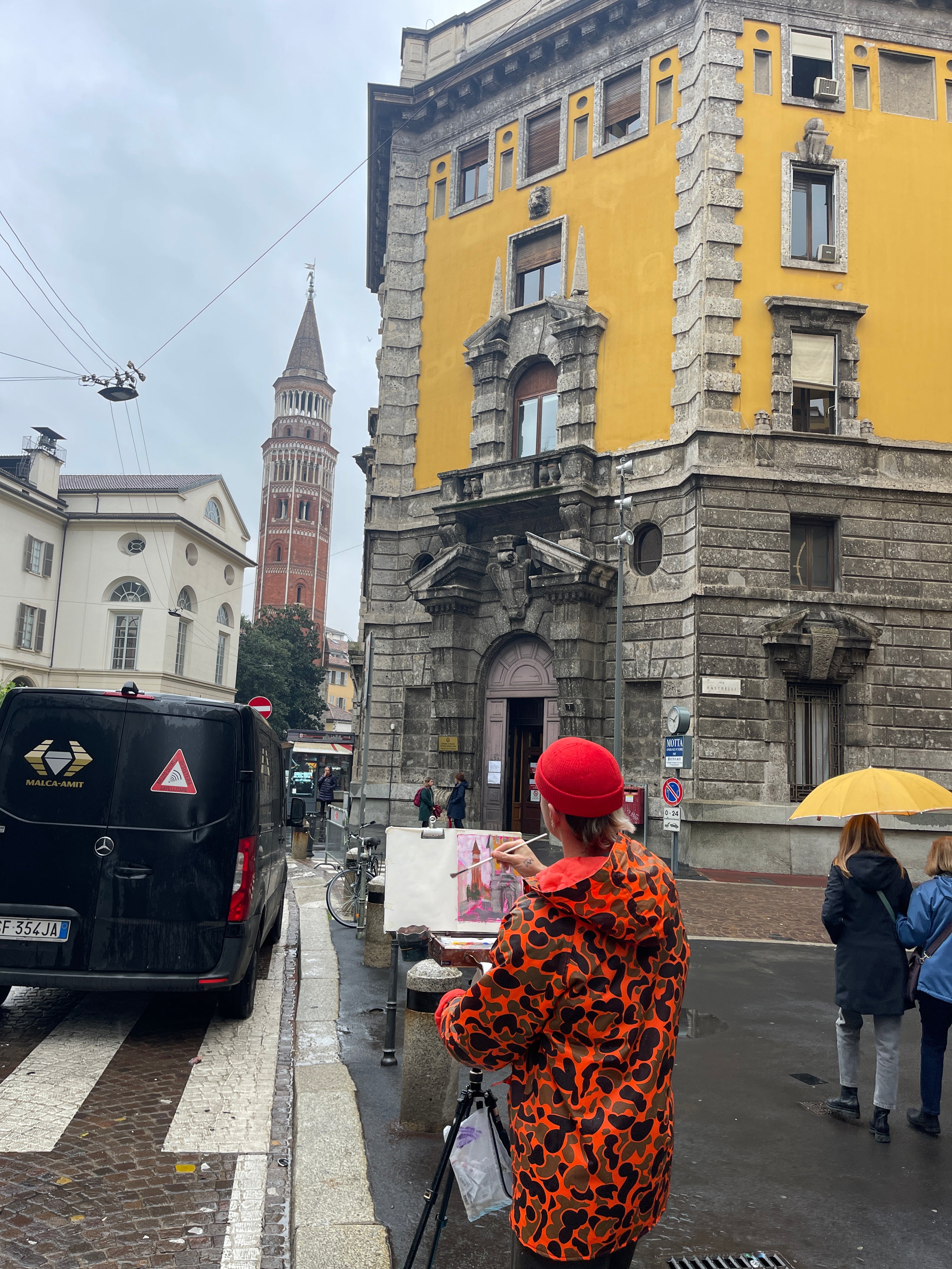 Rainy Milan Streets