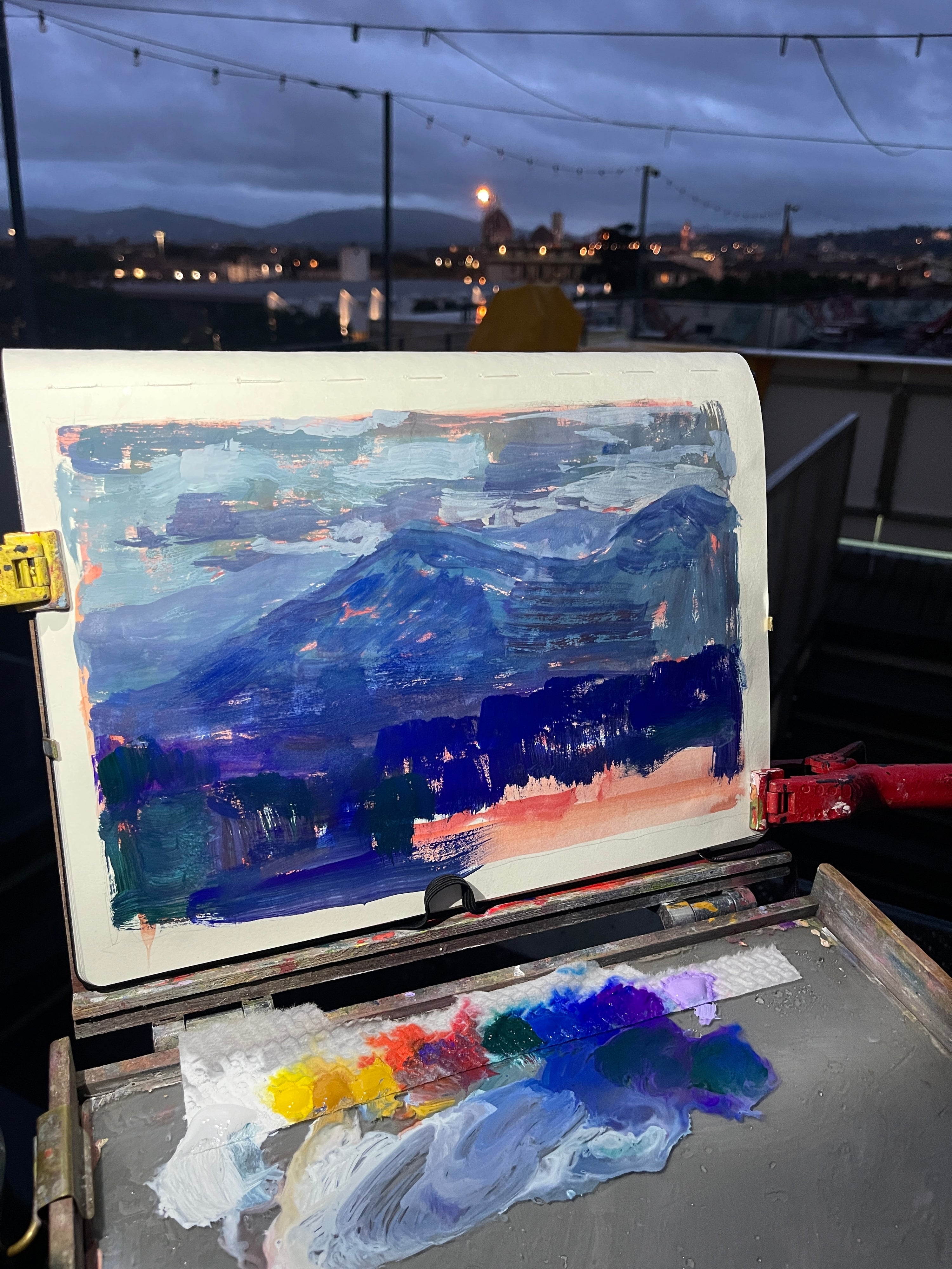 Roof of the hostel, Florence, Italy