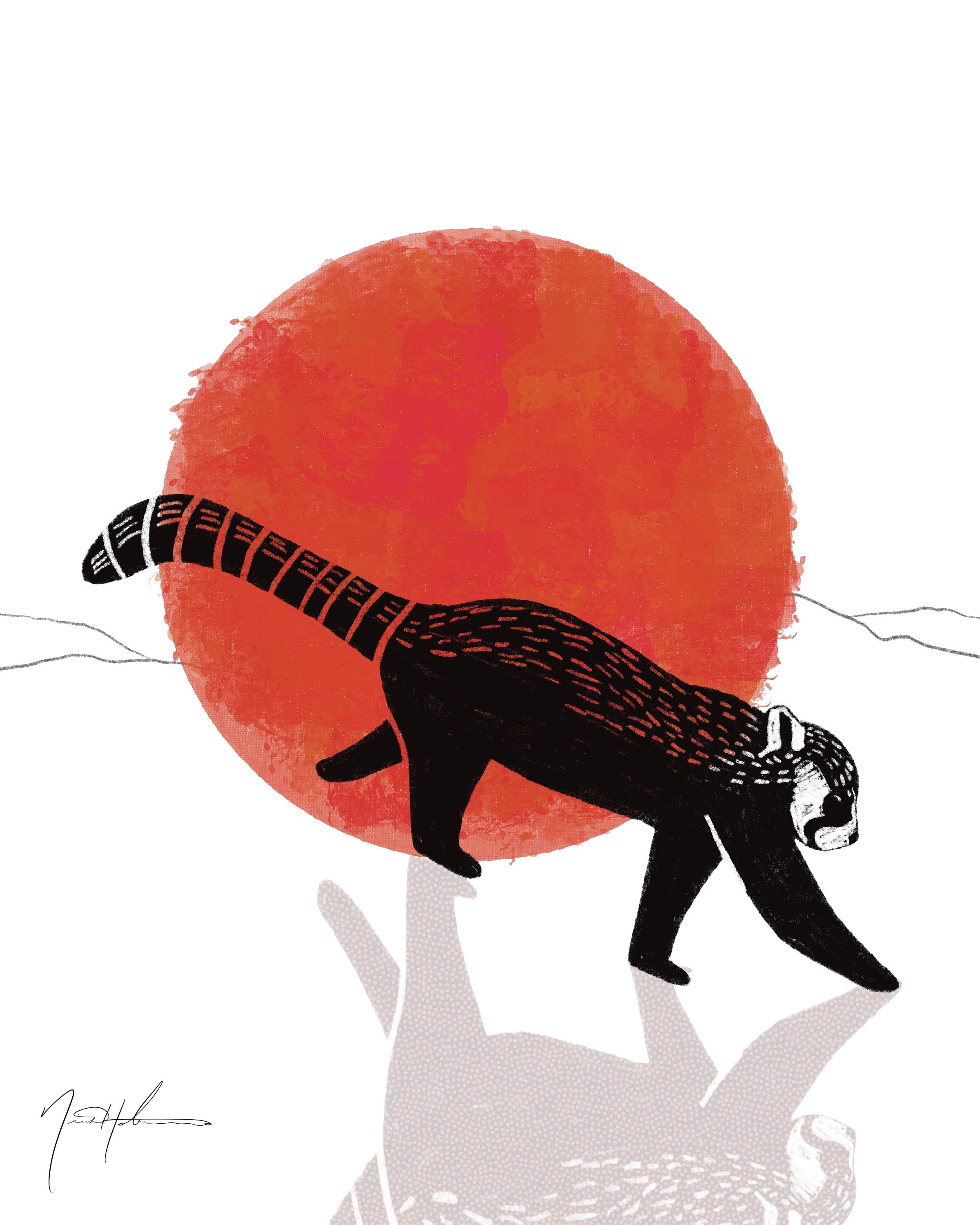 Red Panda Lino