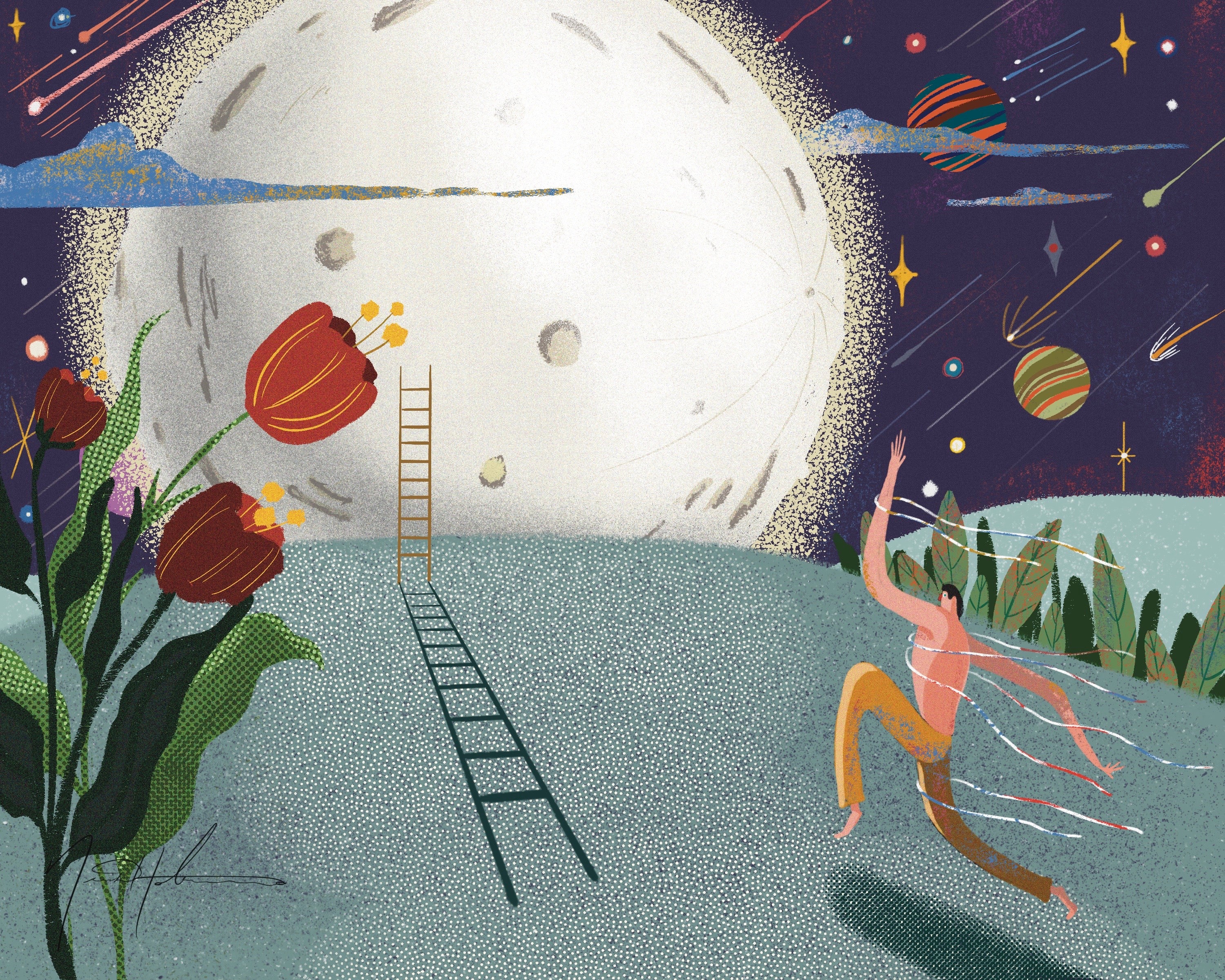 Running to the Moon