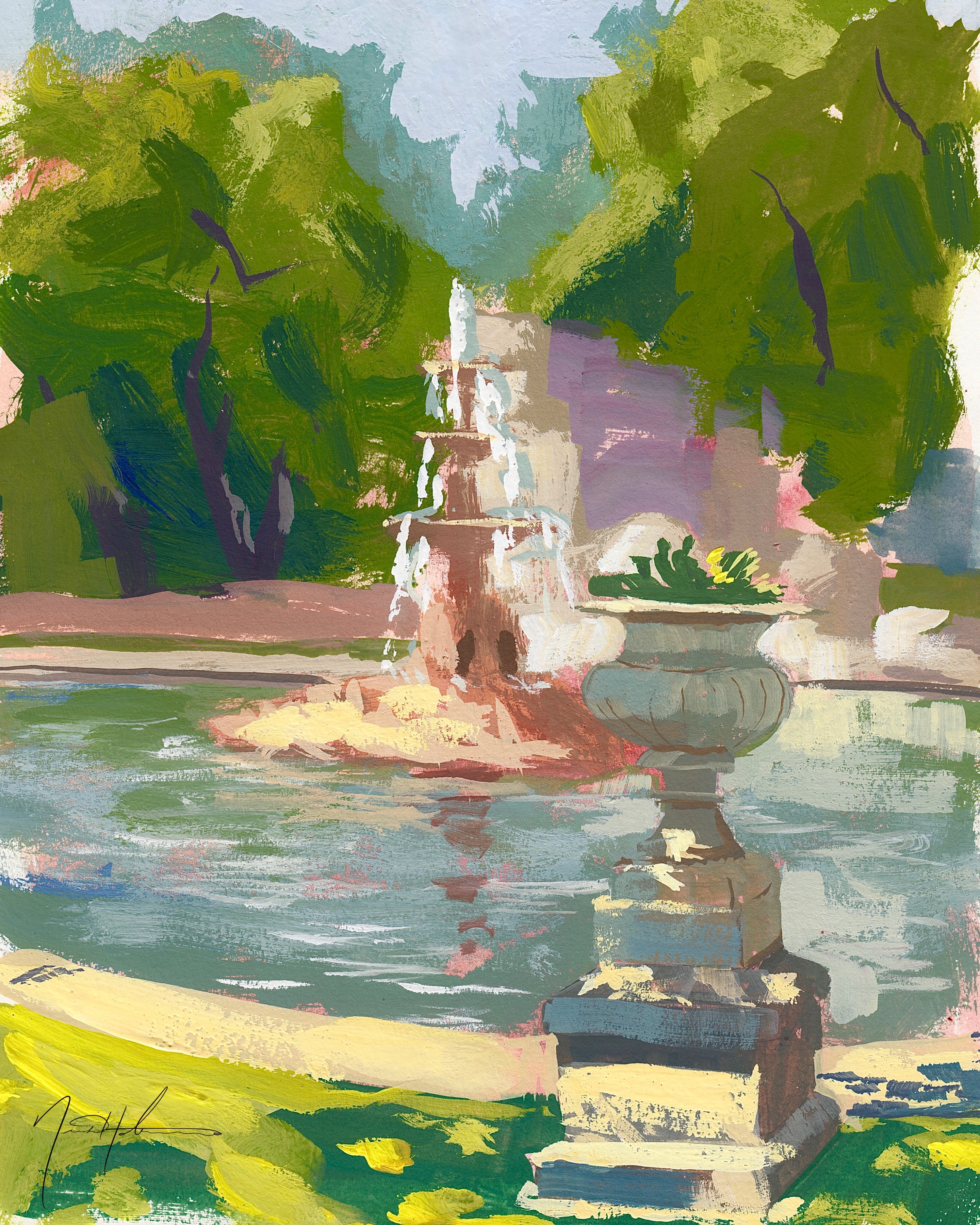 Tower Grove Pond and Pot
