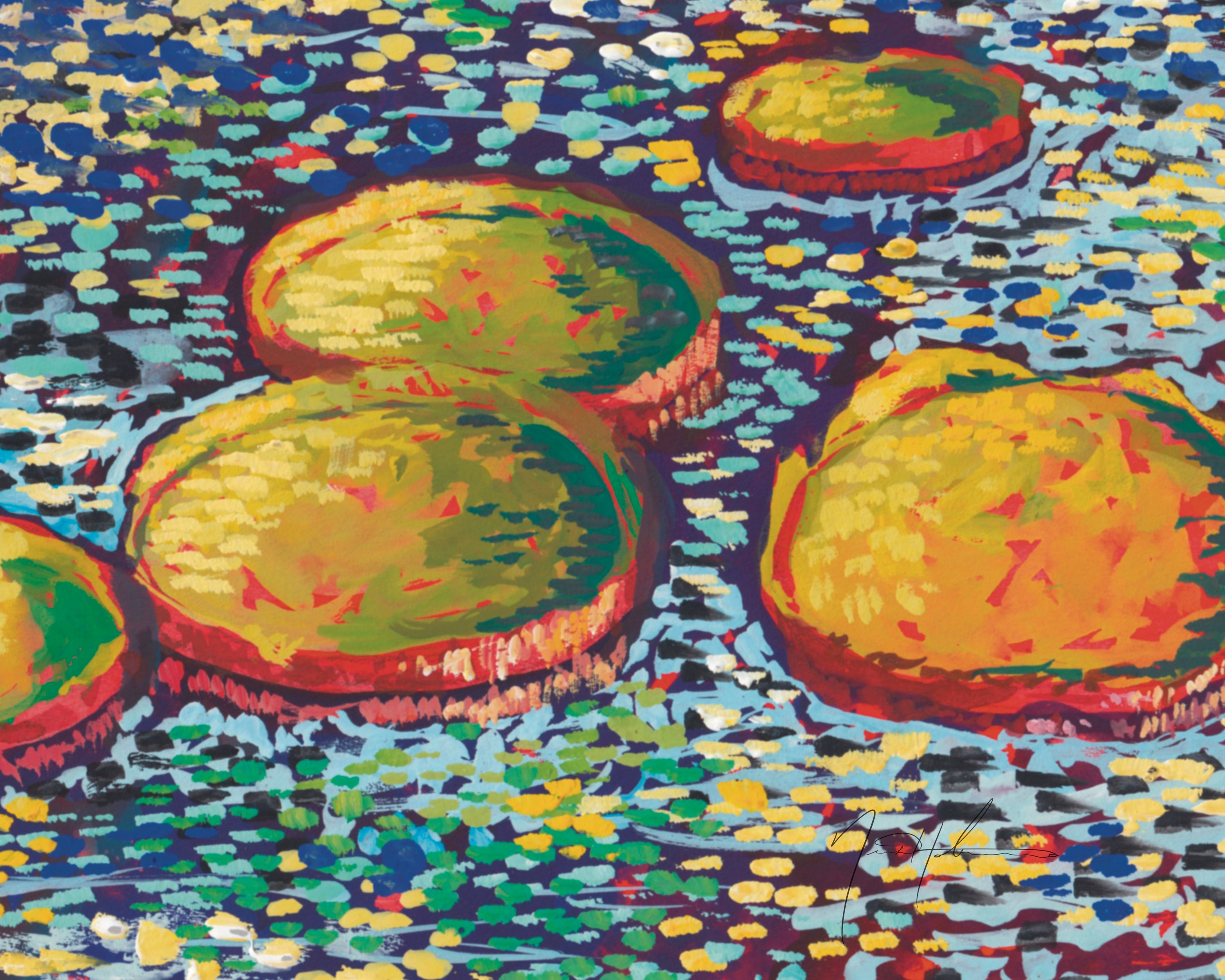 Van Gogh Inspired Lily Pads