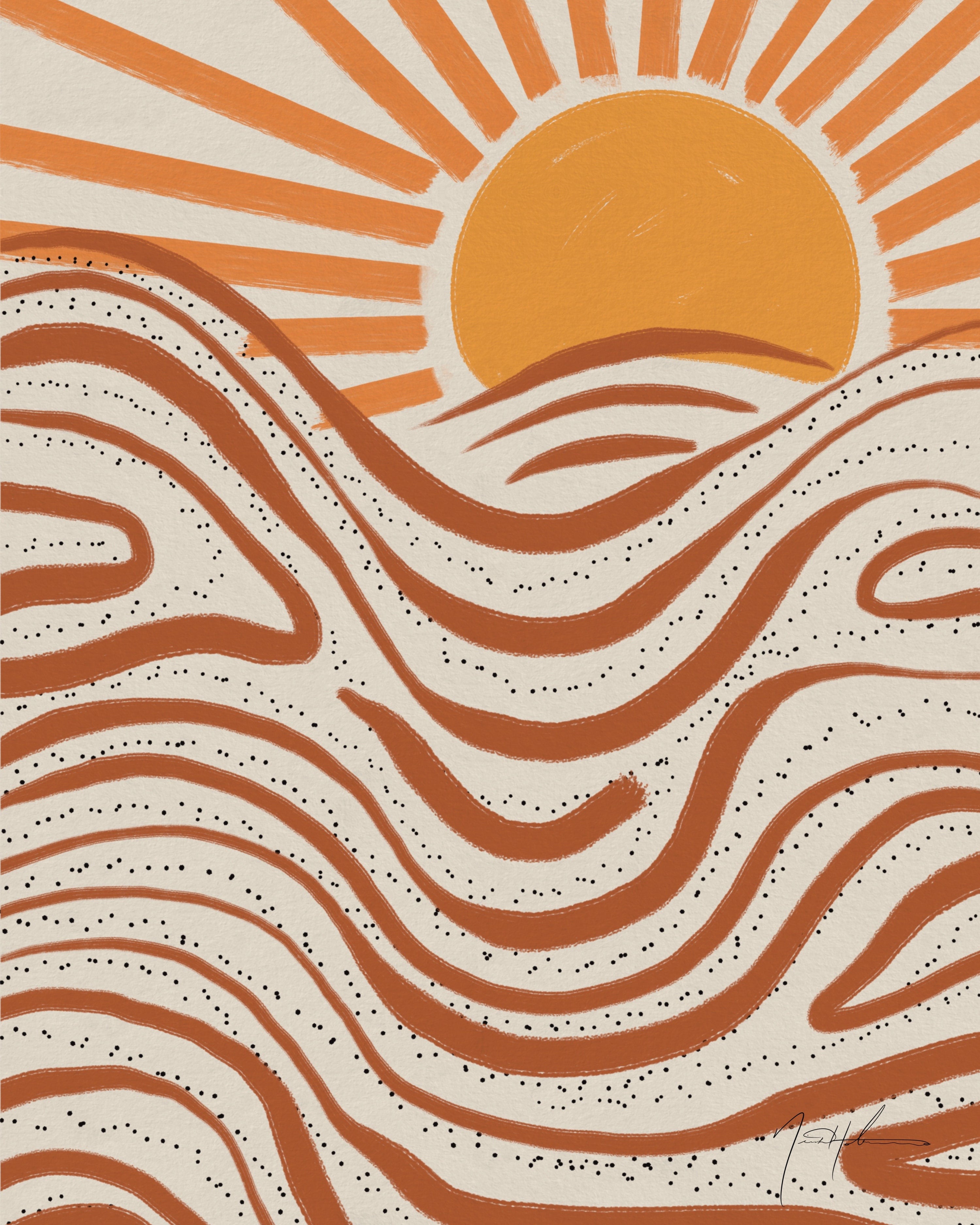 Wavy Sunset