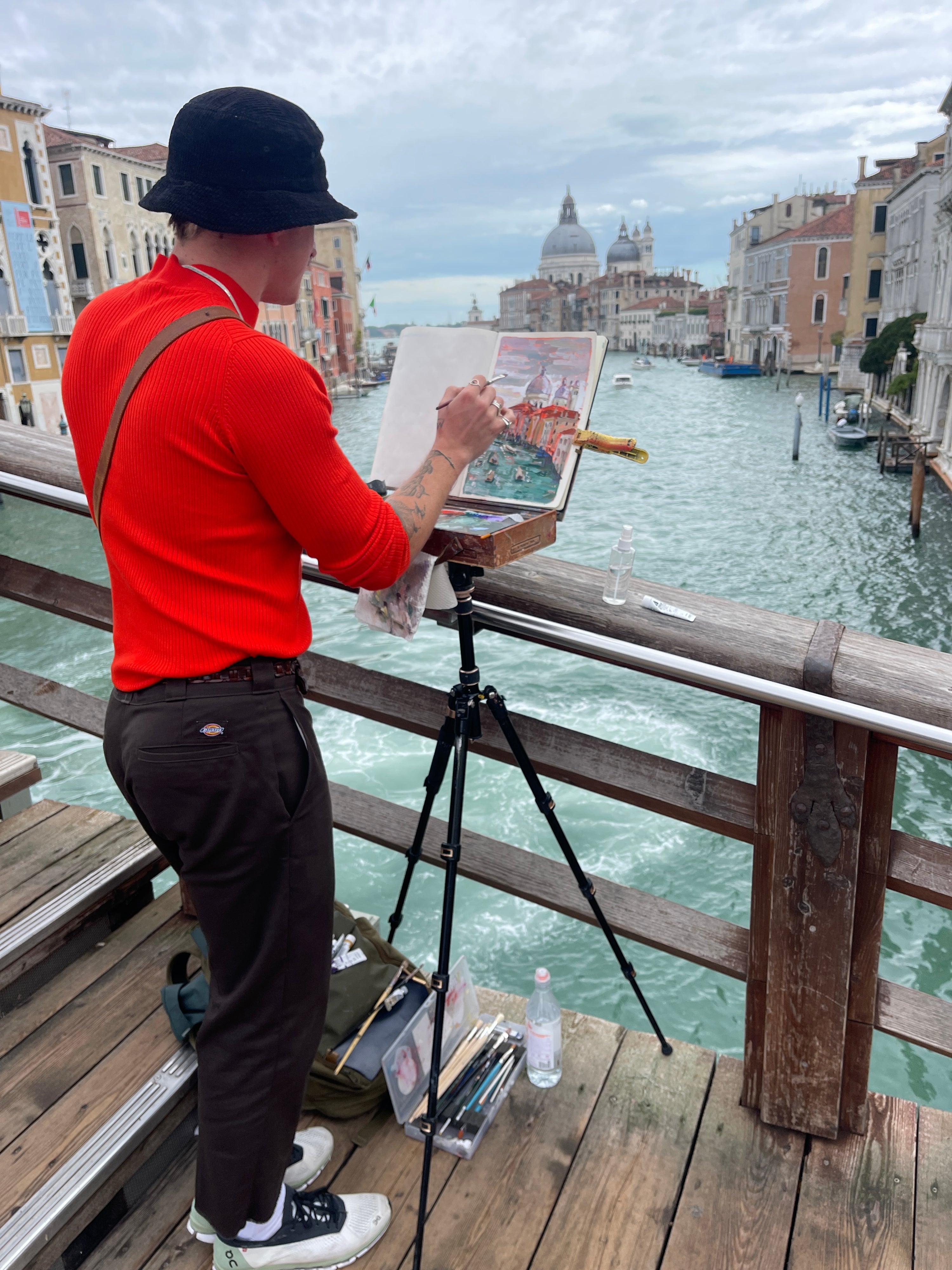 Venice, Italy on bridge