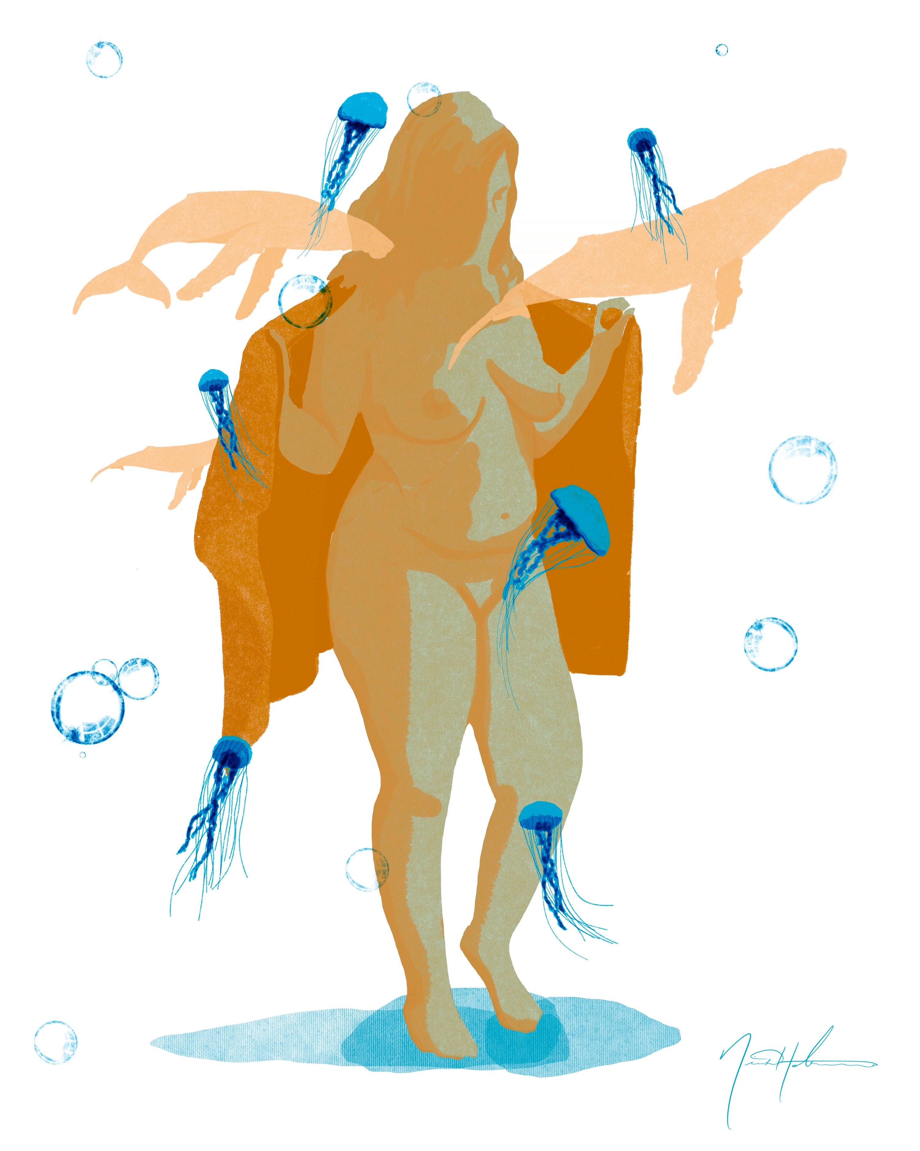 Jellyfish Towel Wrap