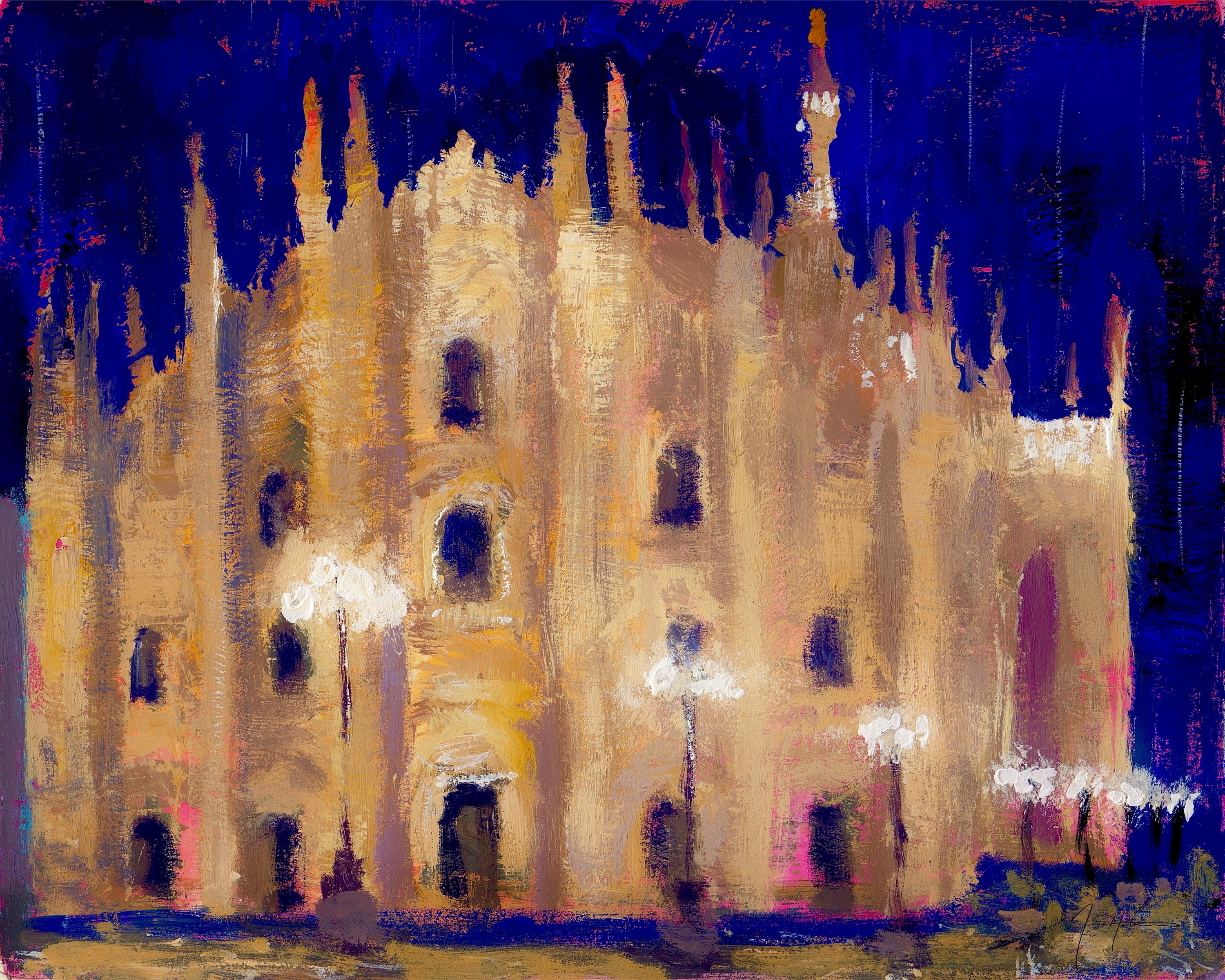 Milan Duomo, Nocturne