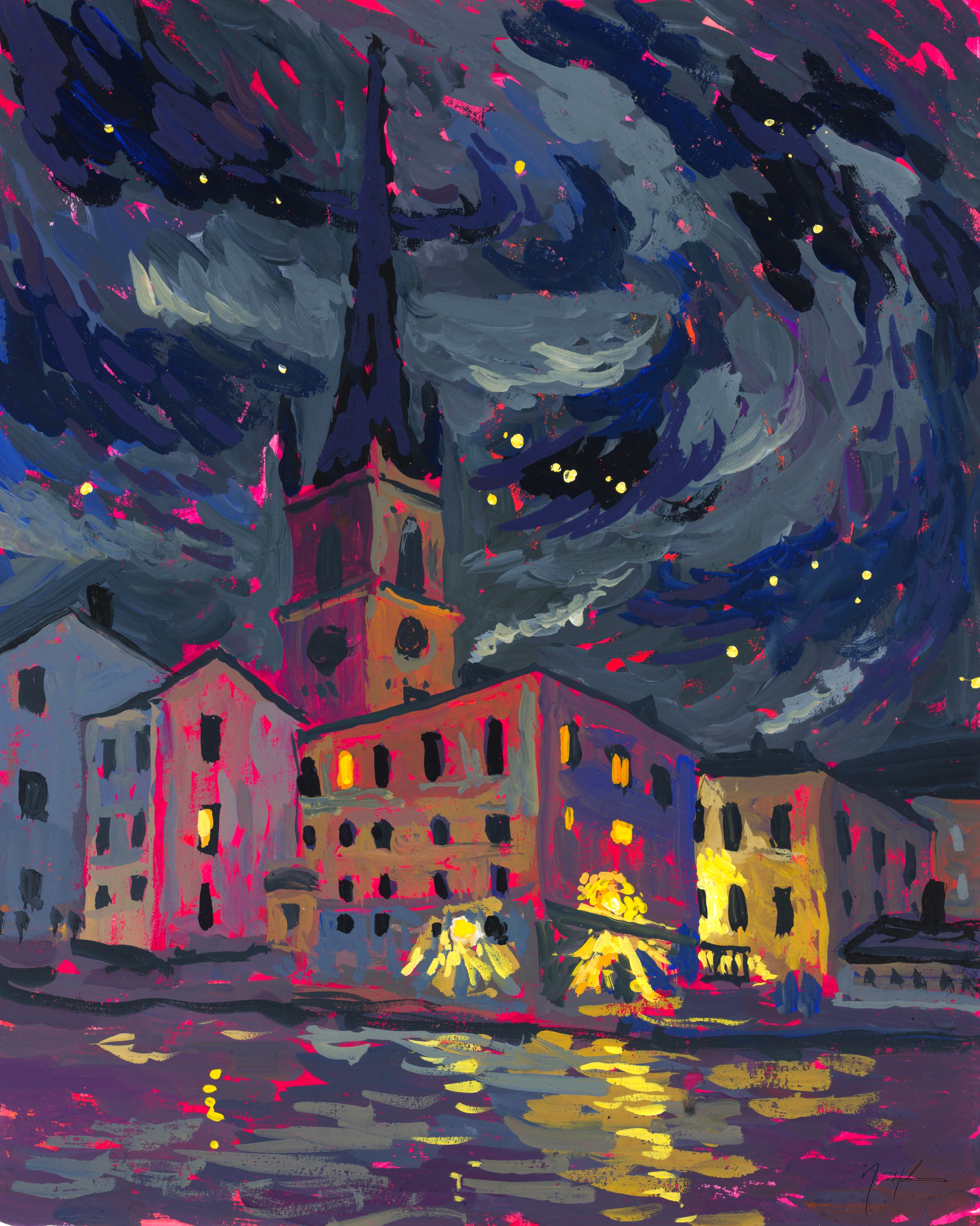 PP2025 - Stockholm, Riddarholmen Church_Nocturne