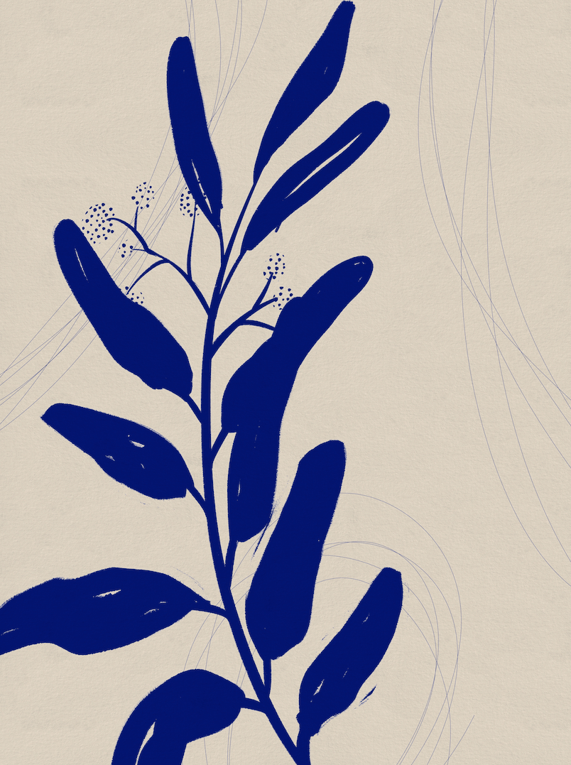 Blue leaves