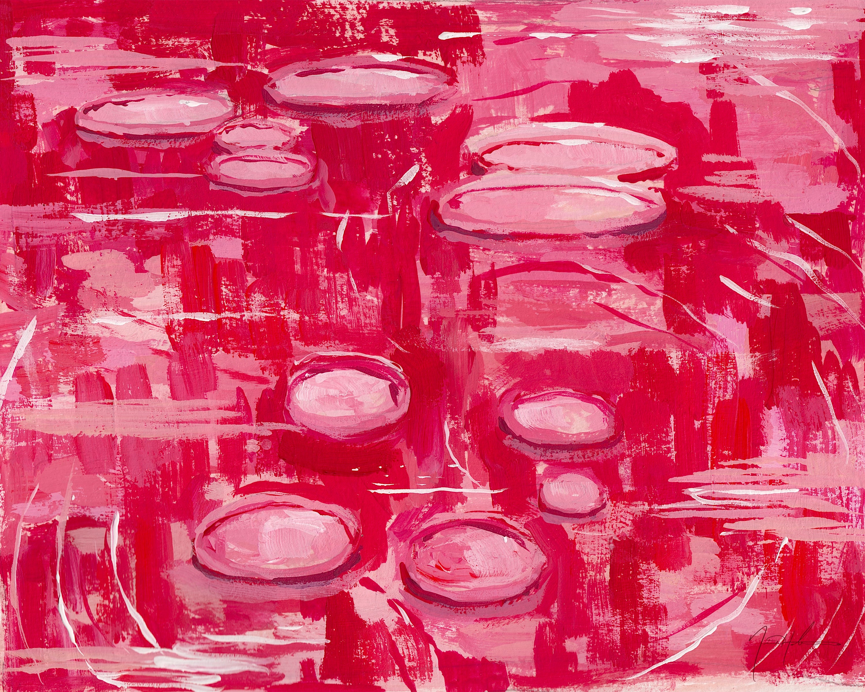 Monochromatic Pink Lily Pads